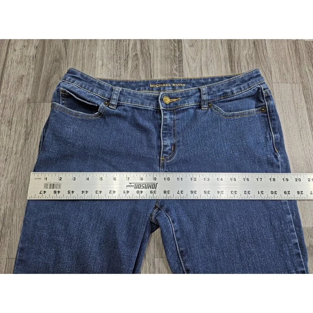 Michael‎ Kors Jeans Womens 10 Blue Skinny Denim Pants Stretch Classic Style